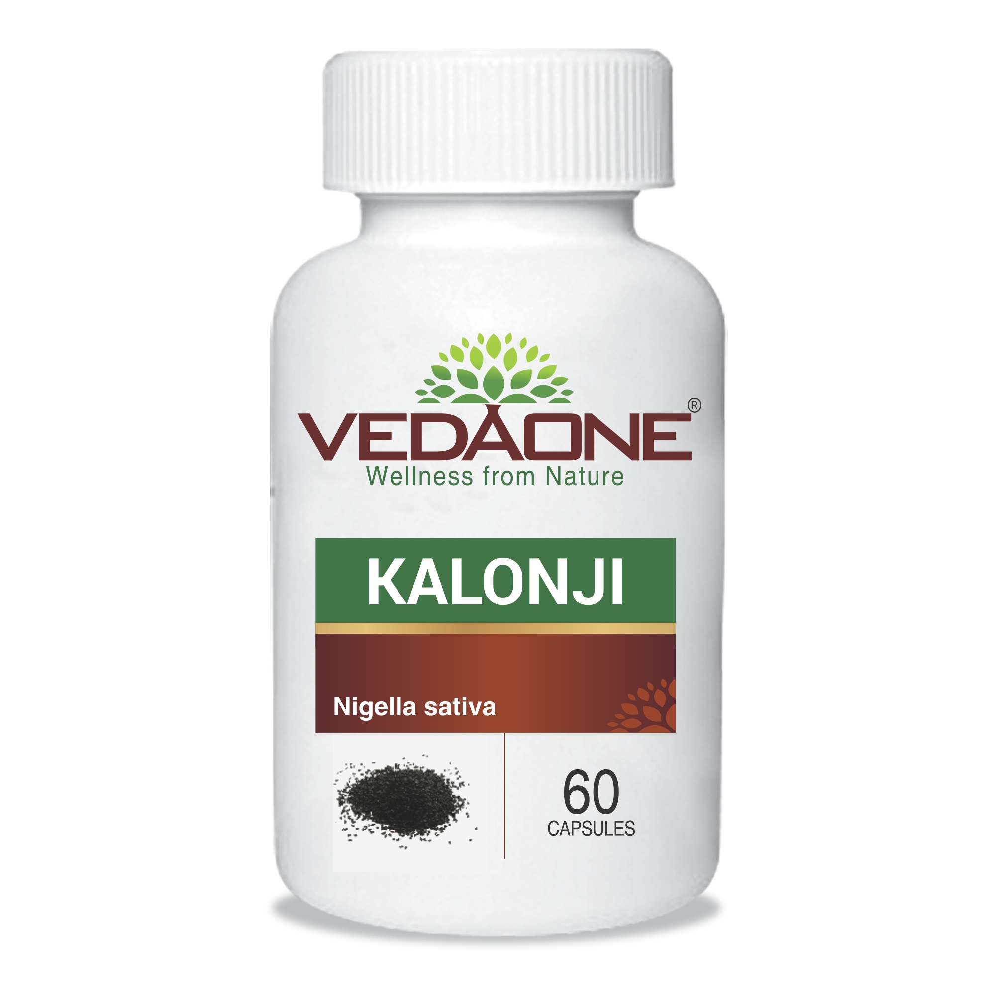 Vedaone Kalonji (Black Seed) 450mg – 60 Capsules For Immunity and ...